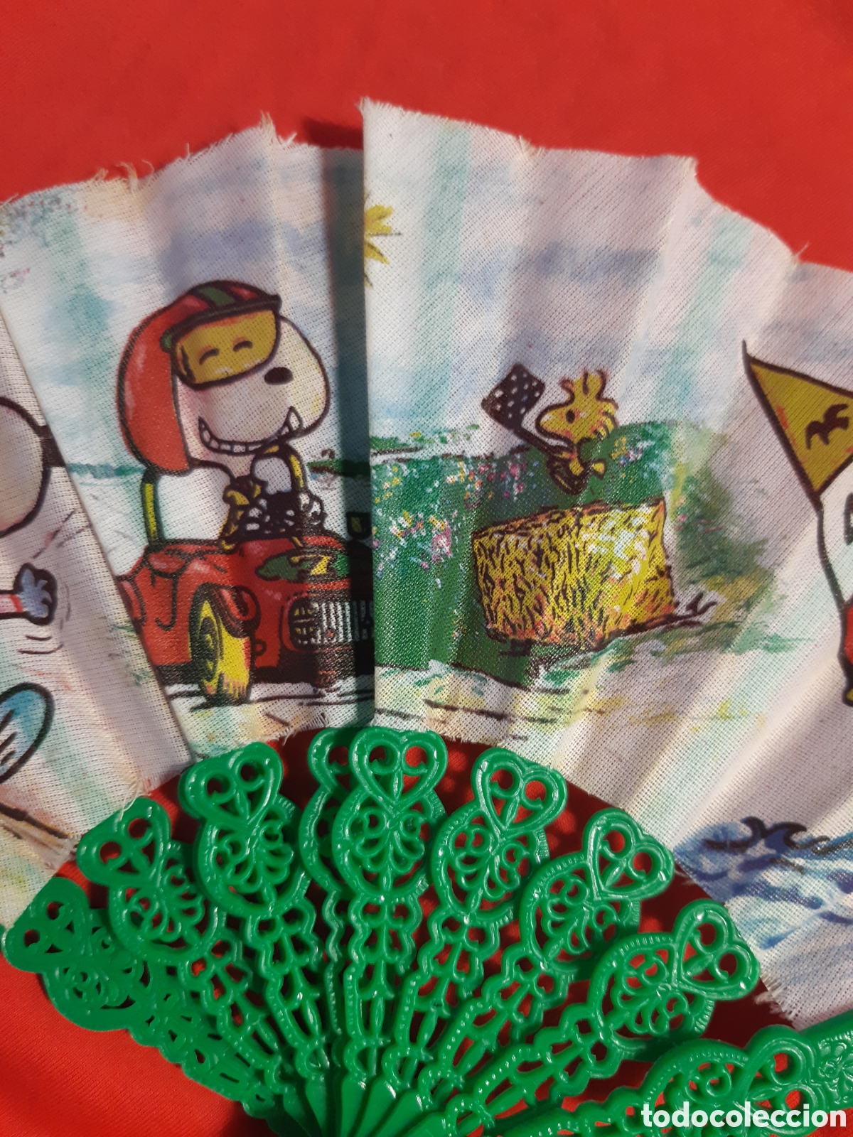 Coleccionismo: ANTIG&Uuml;O ABANICO DE SNOOPY - Foto 3