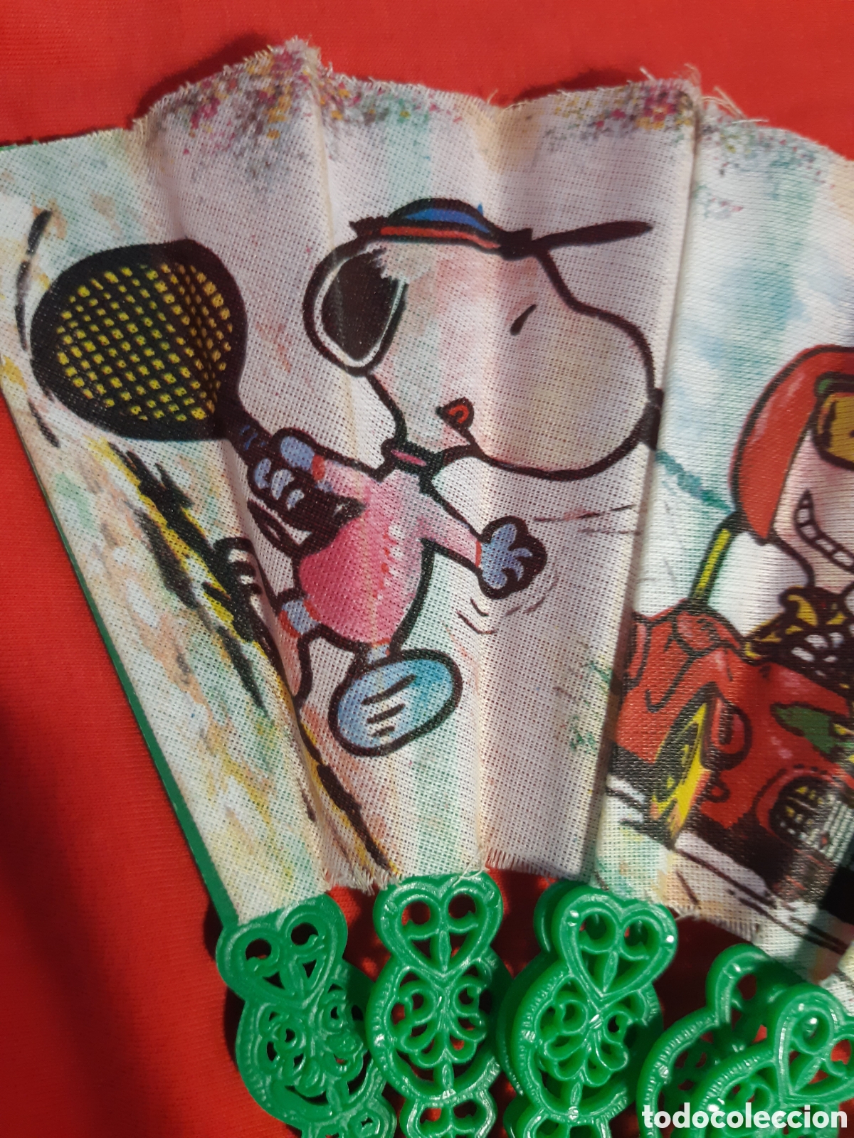 Coleccionismo: ANTIG&Uuml;O ABANICO DE SNOOPY - Foto 4