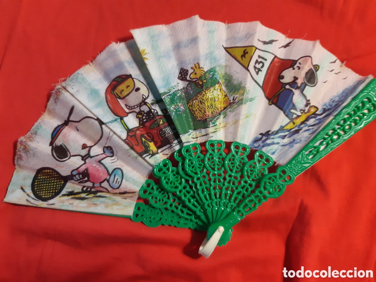 Coleccionismo: ANTIG&Uuml;O ABANICO DE SNOOPY - Foto 1