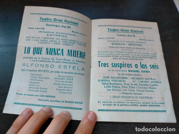 Coleccionismo: Antiguo programa de Fiesta Mayor ciudad de Manresa a&ntilde;o 1953 Programa Oficial - Foto 2