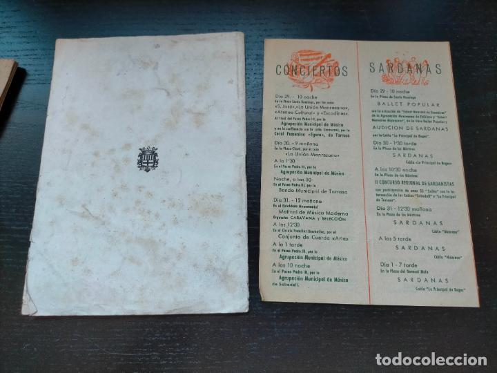 Coleccionismo: Antiguo programa de Fiesta Mayor ciudad de Manresa a&ntilde;o 1958 Programa Oficial - Foto 5