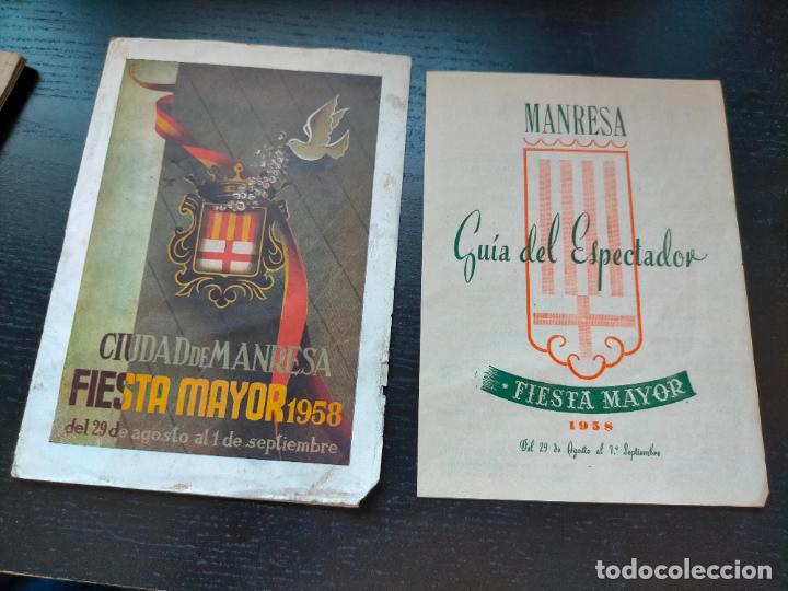 Coleccionismo: Antiguo programa de Fiesta Mayor ciudad de Manresa a&ntilde;o 1958 Programa Oficial - Foto 6