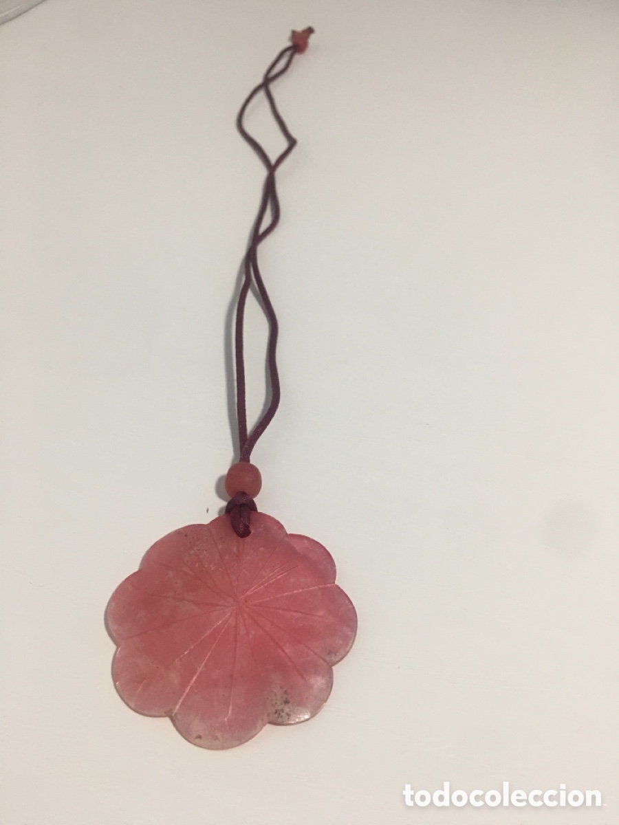 Coleccionismo: Colgante n&aacute;car rosado - Foto 4