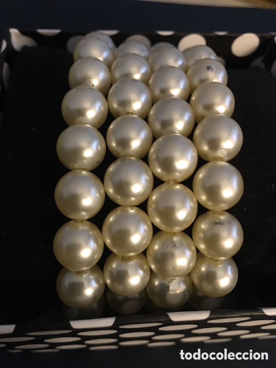 Coleccionismo: Pulsera perlas 4 filas - Foto 1