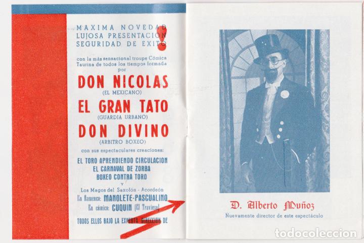 Coleccionismo: PROGRAMA ESPECTACULO EL EMPASTRE - CATARROJA (VALENCIA) - 1968 - Foto 2