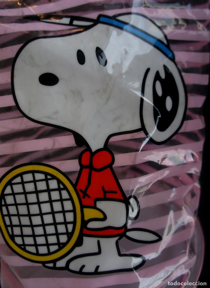 Coleccionismo: Bolsa, o mochila de pl&aacute;stico de Snoopy - Foto 5