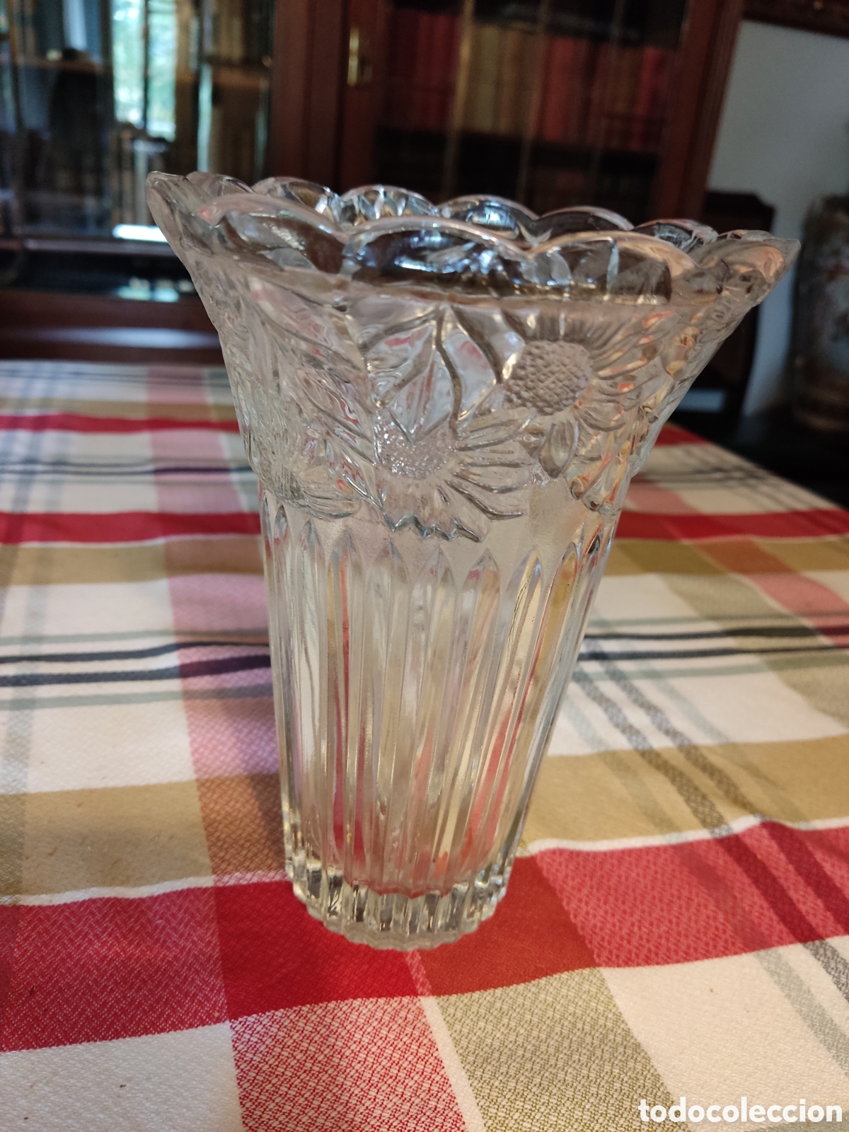 Coleccionismo: Vintage jarron cristal