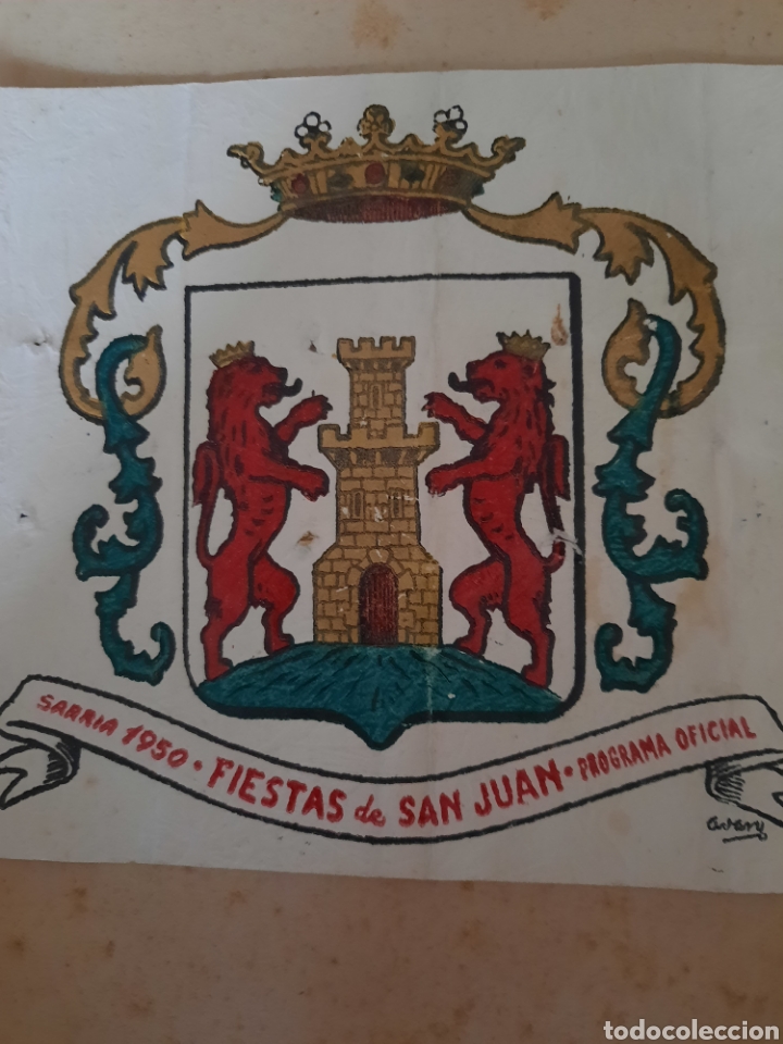 Coleccionismo: SARRIA 1950 - FIESTAS DE SAN JUAN - PROGRAMA OFICIAL ,CASA REGO