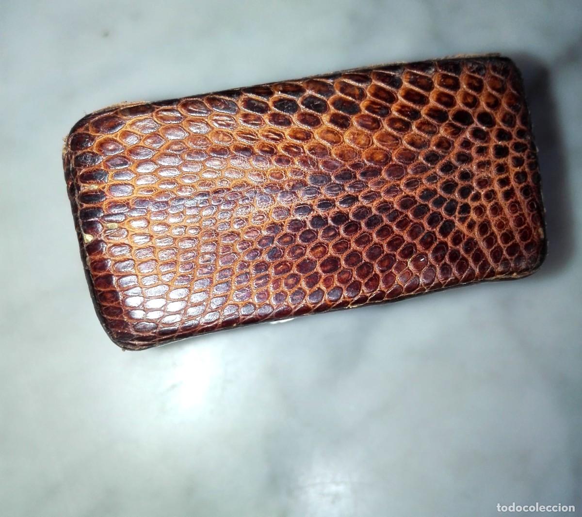 Coleccionismo: PITILLERA DE PIEL DE SERPIENTE - Foto 2