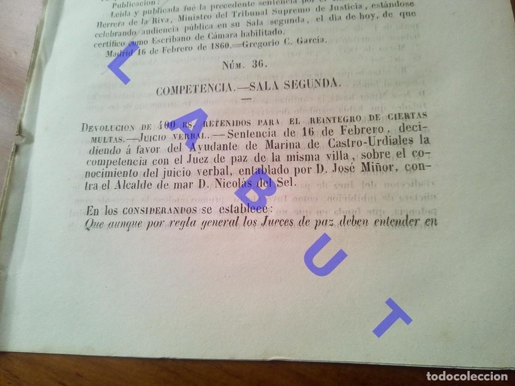 Coleccionismo: 1860 CASTRO URDIALES PLEITO CONTRA EL ALCALDE TRIBUNAL SUPREMO 2 HOJAS H97
