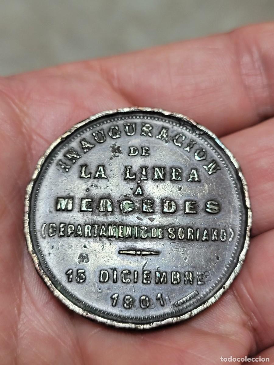 Coleccionismo: MEDALLA DE MESA FERROCARRIL CENTRAL URUGUAY - Foto 2