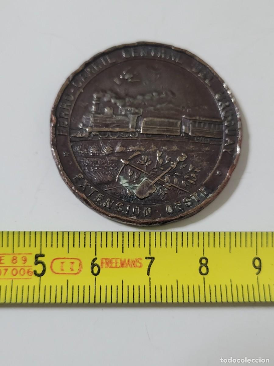 Coleccionismo: MEDALLA DE MESA FERROCARRIL CENTRAL URUGUAY - Foto 4