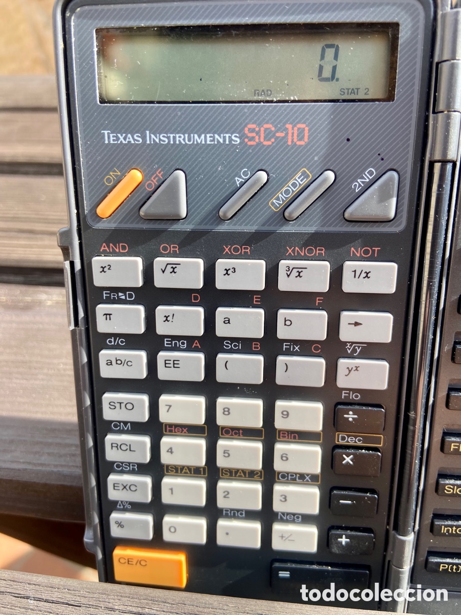 Coleccionismo: Calculadora cient&iacute;fica Texas Instrument SC-10 - Foto 2