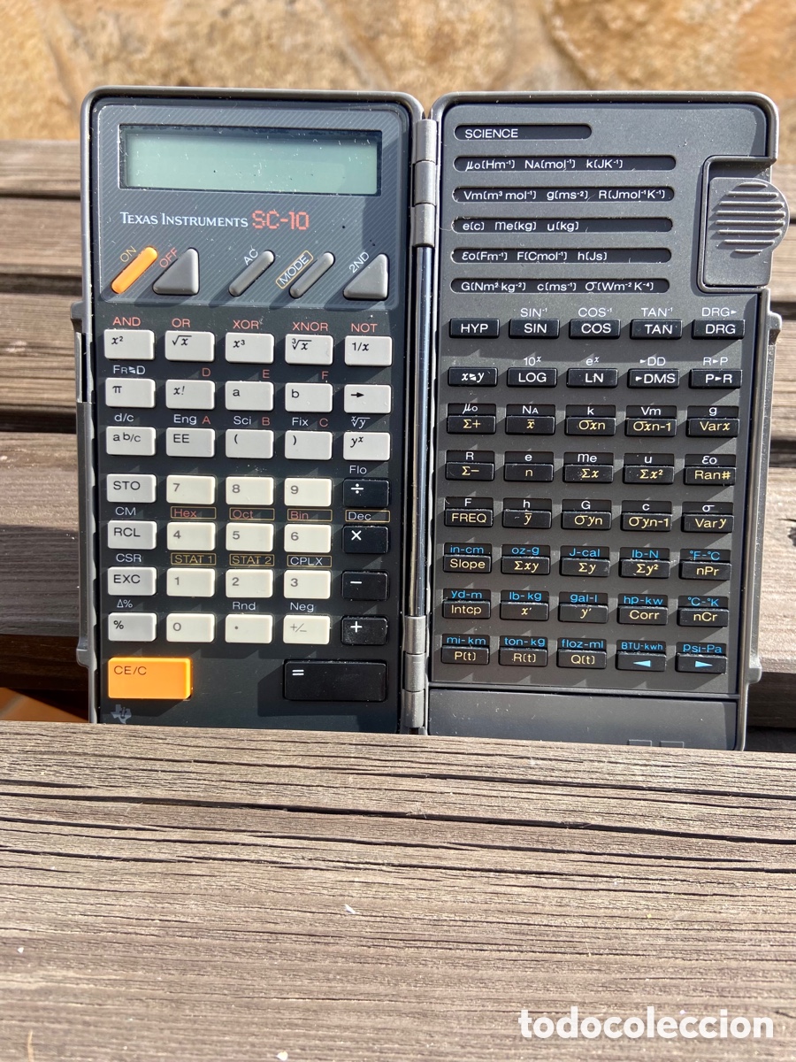 Coleccionismo: Calculadora cient&iacute;fica Texas Instrument SC-10 - Foto 1