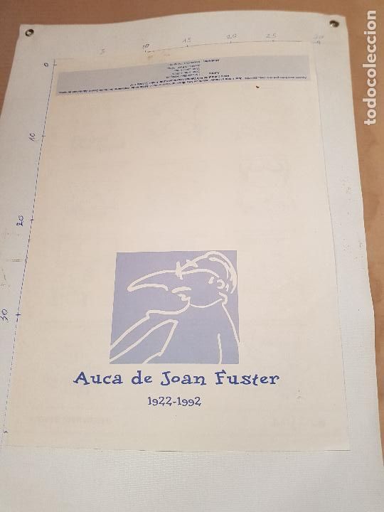 Coleccionismo: AUCA DE JOAN FUSTER - Foto 2