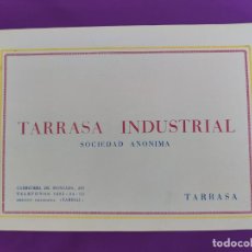 Coleccionismo: HOJA PUBLICITARIA AÑOS 50. TARRASA INDUSTRIAL,TEJIDOS LLONCH SABADELL. PUBLICIDAD EN DOS CARAS