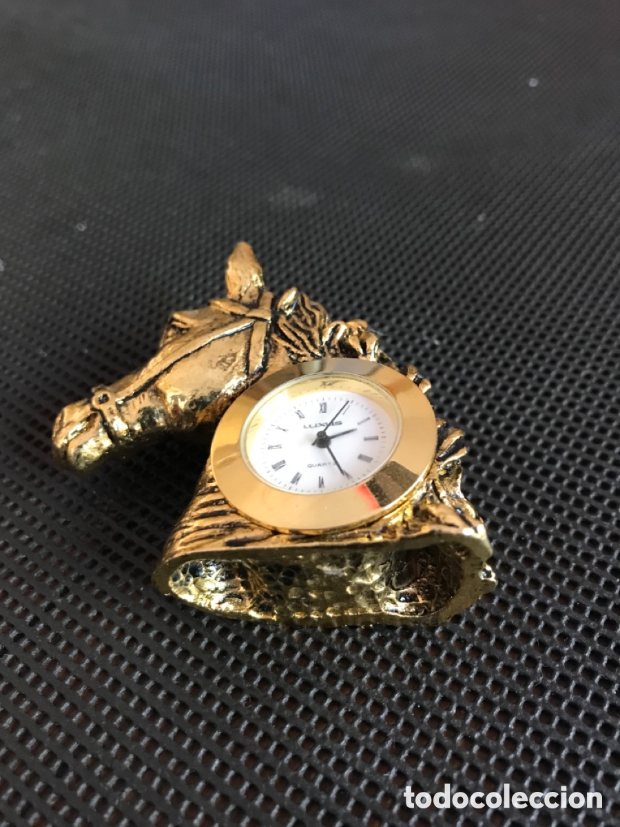 Coleccionismo: Reloj bronce caballo - Foto 3