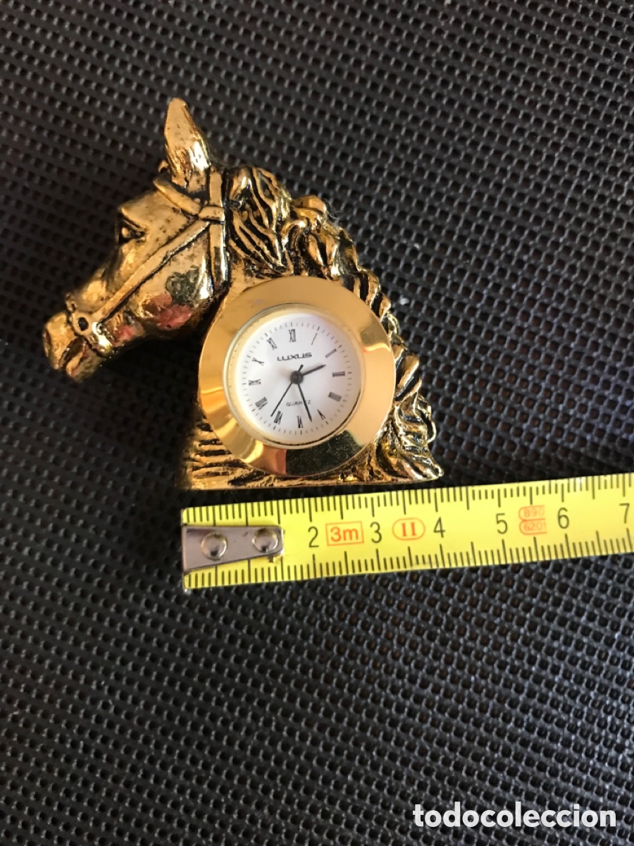 Coleccionismo: Reloj bronce caballo - Foto 5