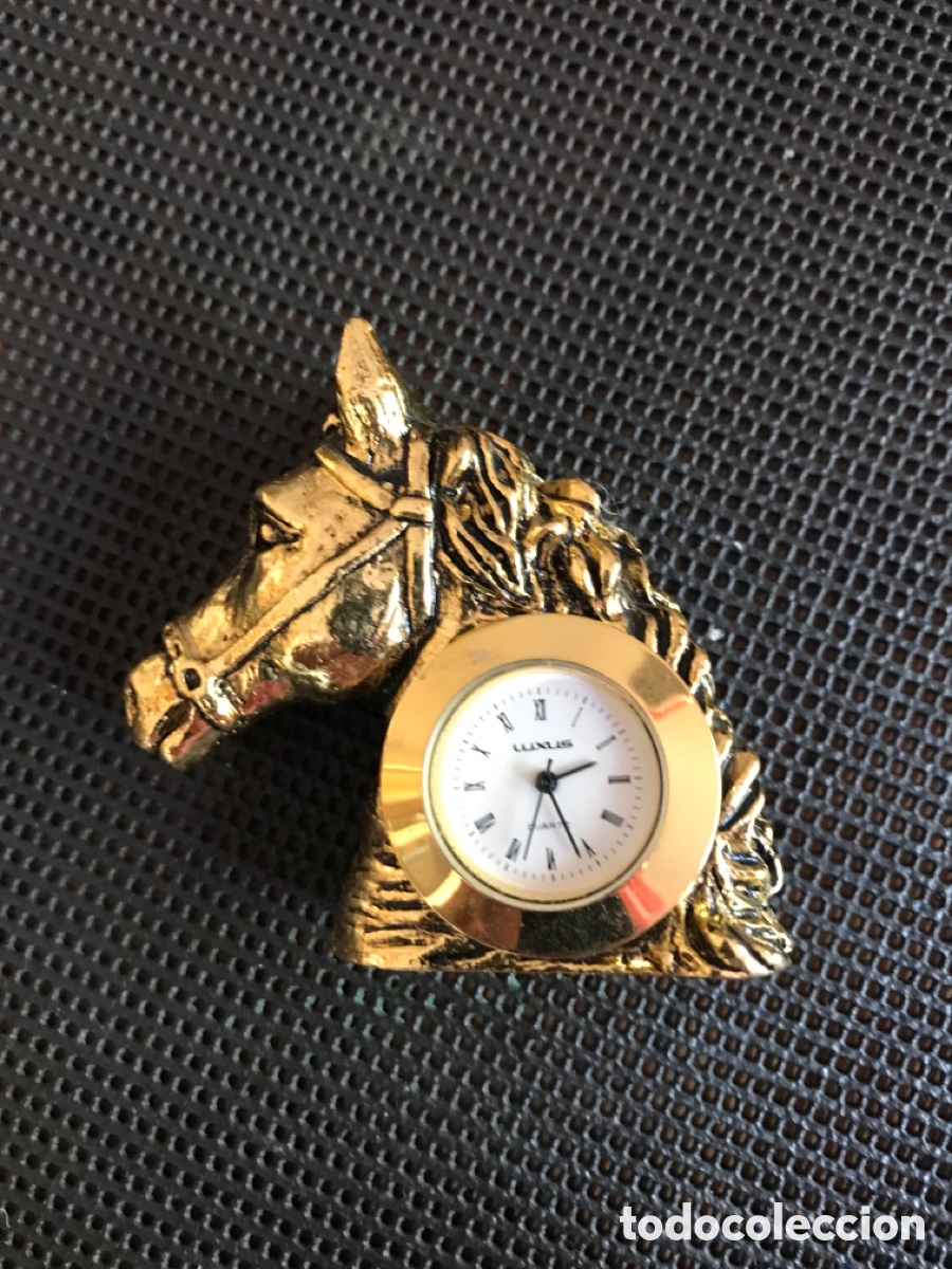 Coleccionismo: Reloj bronce caballo - Foto 1
