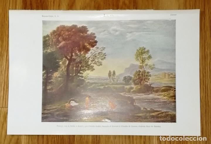 Coleccionismo: L&Aacute;MINA. LORENA : Paisaje, con la huida a Egipto / por Claudio Gell&eacute;e... - Espasa-Calpe, 1922