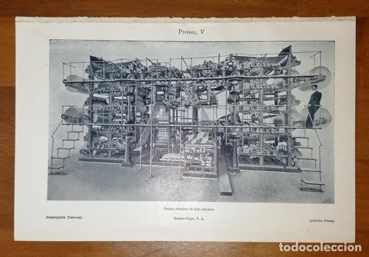 Coleccionismo: L&Aacute;MINA. PRENSA V : Prensa rotativa de seis cilindros. - Espasa-Calpe, 1922