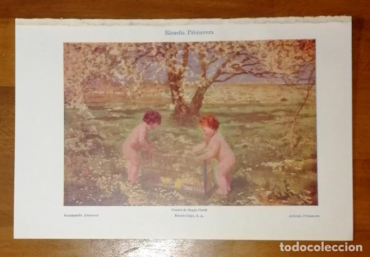 Coleccionismo: L&Aacute;MINA. RISUE&Ntilde;A PRIMAVERA / Cuadro de Beppe Ciardi. - Espasa-Calpe, 1922