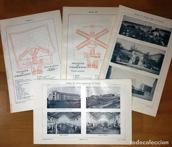 Collezionismo: L&Aacute;MINA. PRISI&Oacute;N I, II, III, IV, V, V, VI (Doble cara).- Espasa-Calpe, 1922. Charleroy, Madrid, Dueso