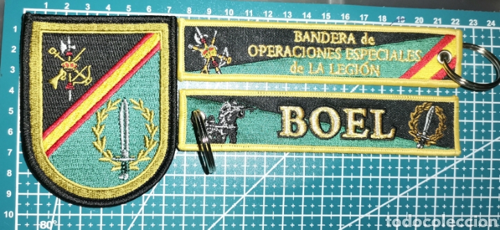 Coleccionismo: Parche y llavero bordado BOEL LEGI&Oacute;N ESPA&Ntilde;OLA BANDERA OPERACIONES ESPECIALES LEGI&Oacute;N Ej&eacute;rcito ESPA&Ntilde;A