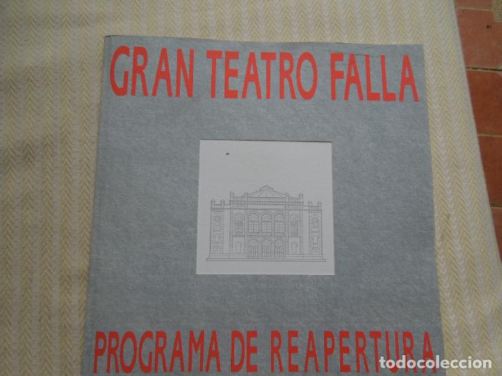 Collecting paper: GRAN TEATRO FALLA - PROGRAMA DE REAPERTURA - C&Aacute;DIZ OCTUBRE 1990.