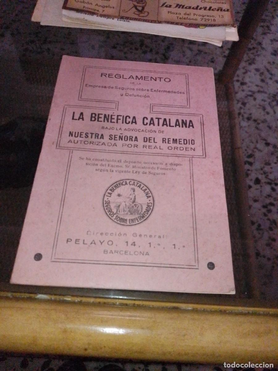 Collezionismo: Reglamento la Ben&eacute;fica Catalana