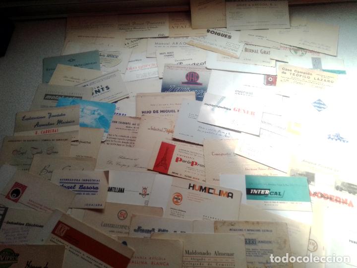 Coleccionismo: Lote de 63 tartjetas publicitarias comerciales