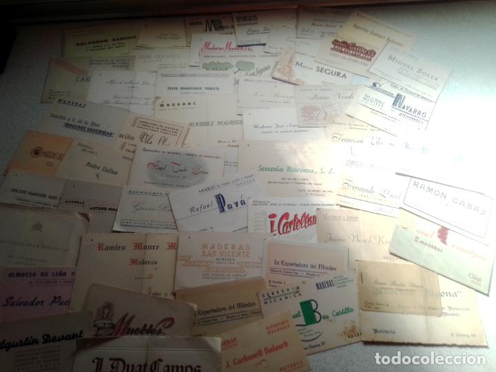 Coleccionismo: Madera, serrer&iacute;as, mimbre, aserraderos. 53 tarjetas publicitarias comerciales