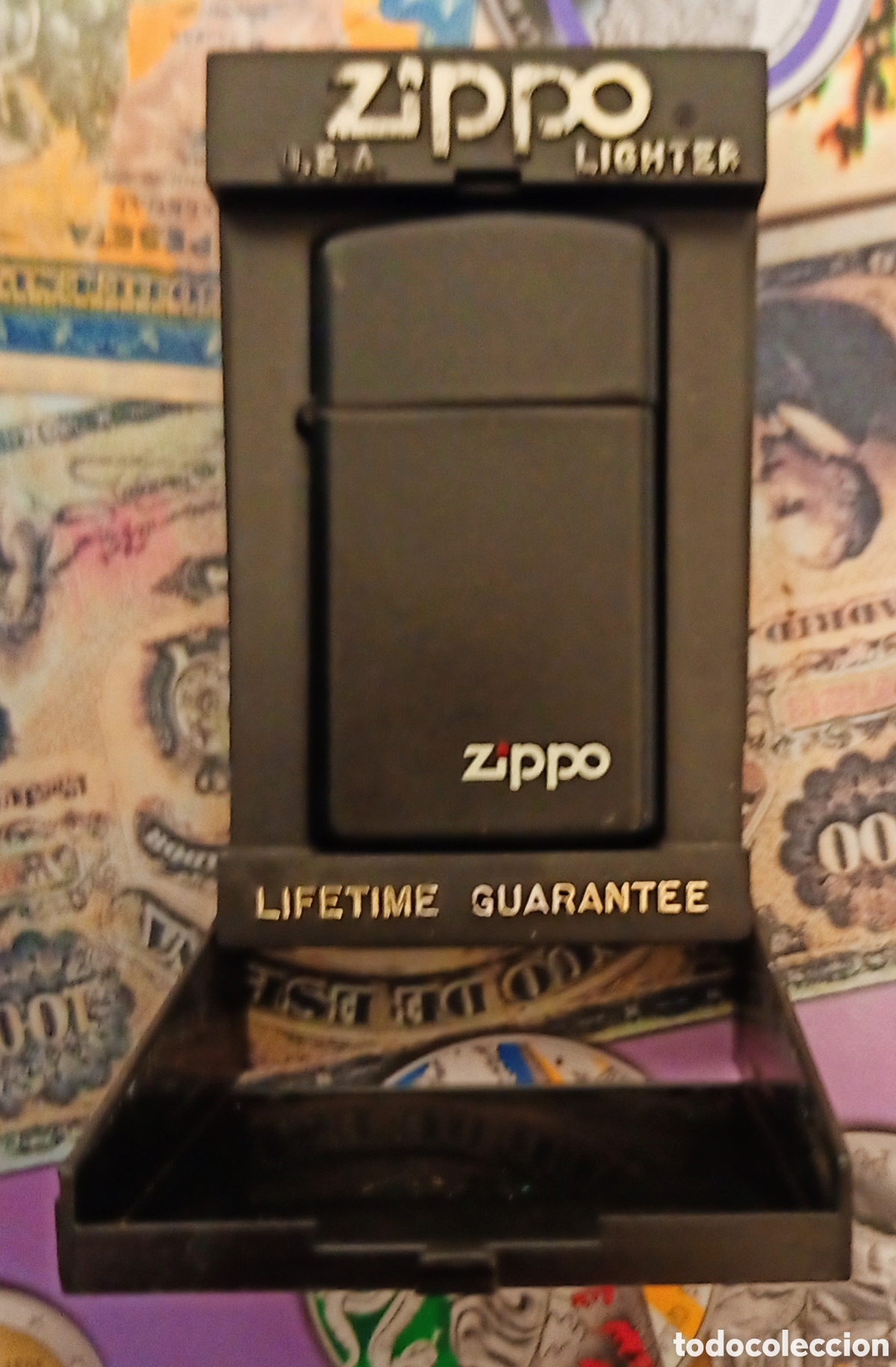 Coleccionismo: Encendedor Zippo-RF- 1618Z- a&ntilde;o 1987 en buenas condiciones - caja original