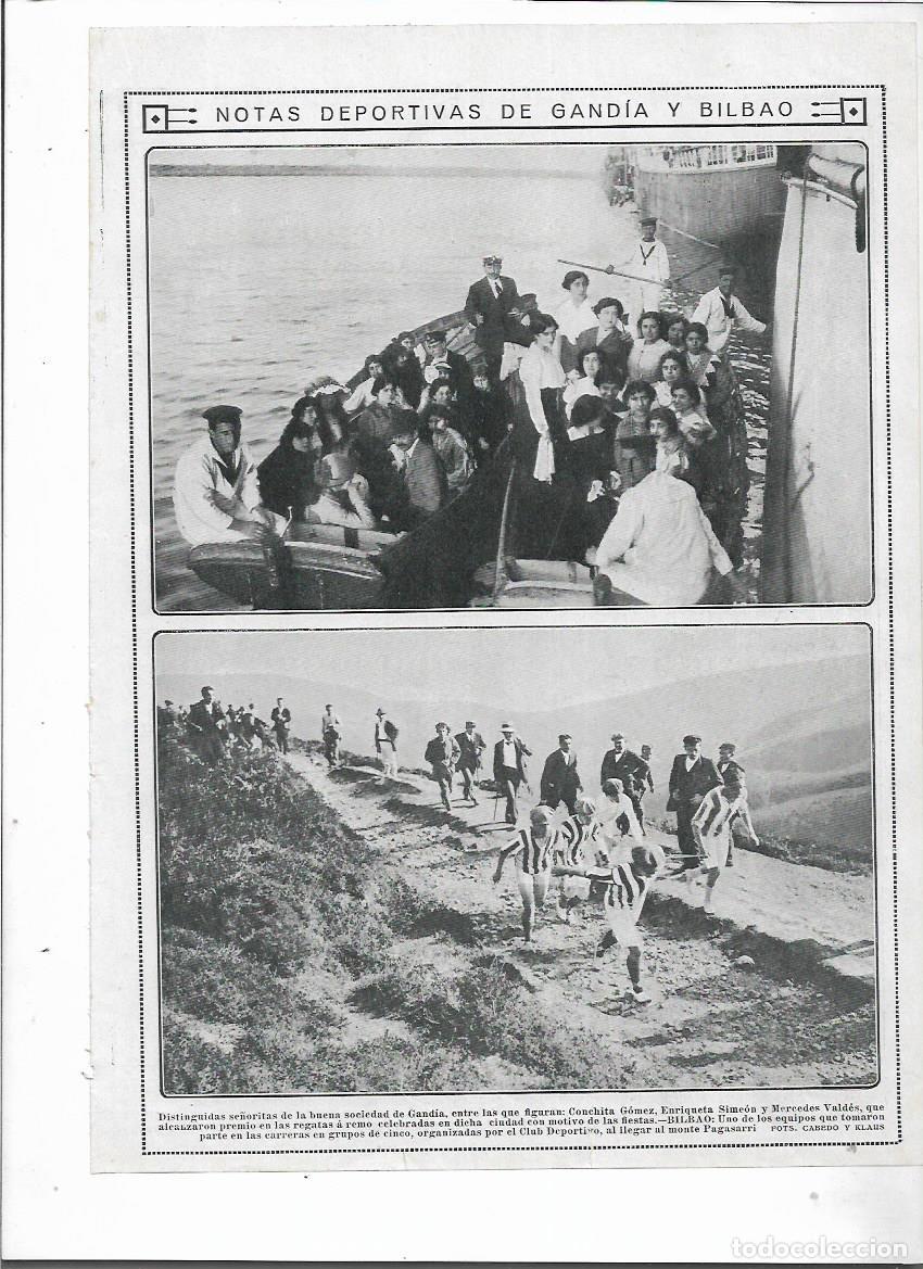 Coleccionismo: A&Ntilde;O 1913 RECORTE PRENSA GANDIA REGATAS FEMENINAS CONCHITA GOMEZ ENRIQUETA SIMEON MERCEDES VALDES