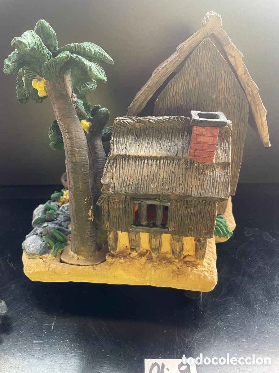 Coleccionismo: Figura de casa con luz - Foto 4
