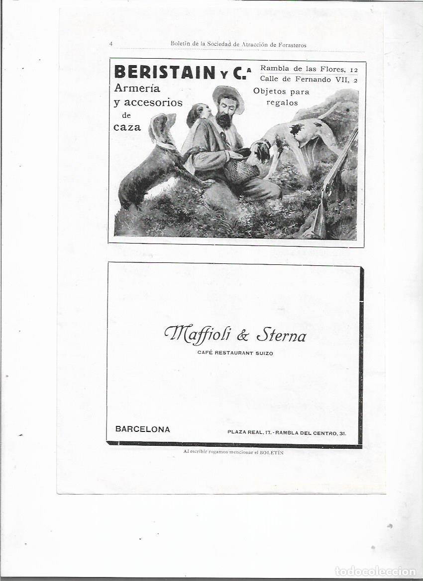 Collectionnisme: A&Ntilde;O 1913 PUBLICIDAD ANUNCIO MAFFIOLI STERNA CAFE RESTAURANTE SUIZO BARCELONA