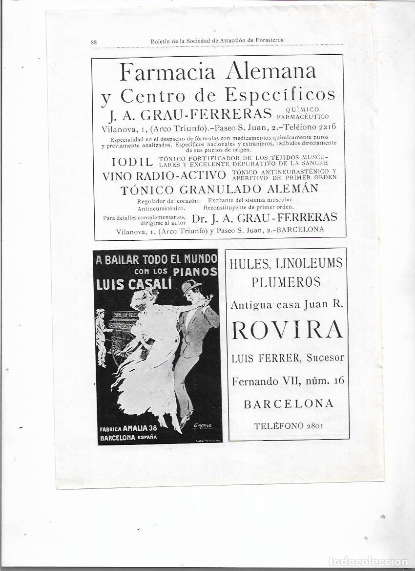 Collezionismo: A&Ntilde;O 1913 PUBLICIDAD ANUNCIO LUIS FERRER SUCESOR CASA ROVIRA HULES PLUMEROS LINOLEUMS BARCELONA