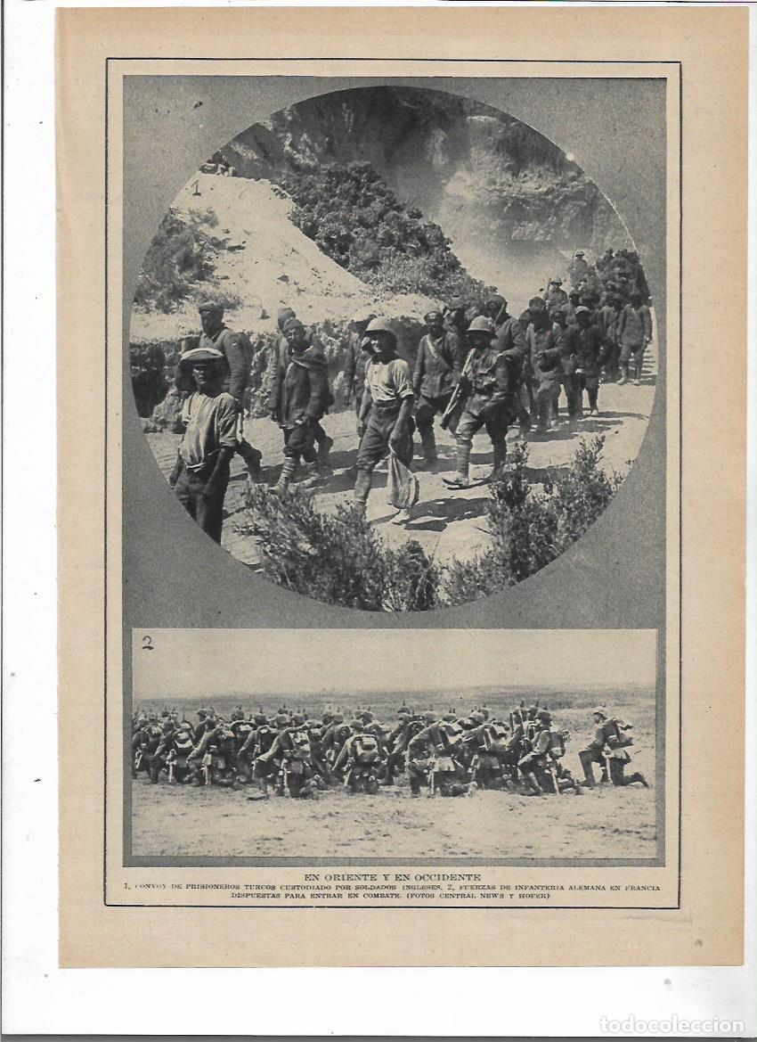 Collectionnisme: A&Ntilde;O 1915 PRIMERA GUERRA MUNDIAL PRISIONEROS TURCOS SOLDADOS INGLESES INFANTERIA ALEMANA EN FRANCIA