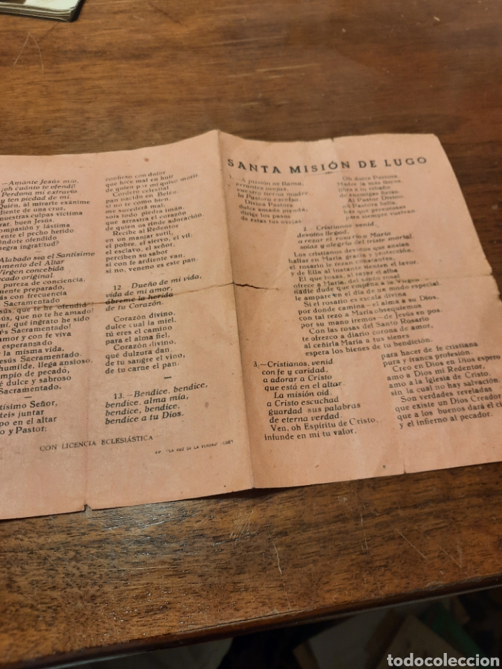 Coleccionismo: FOLLETO DE SANTA MISION DE LUGO
