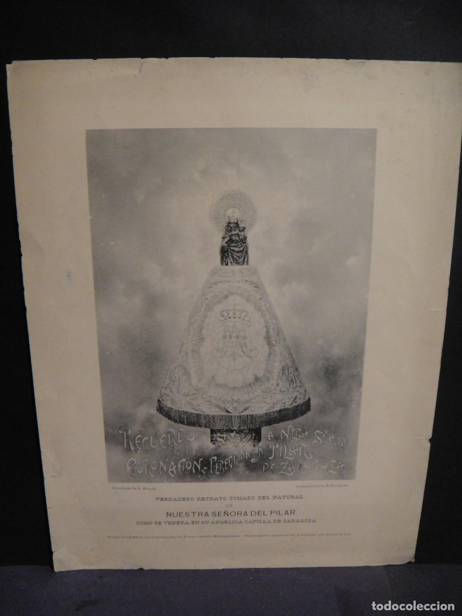 Coleccionismo: recuerdo de ntra sra del pilar - fototipia escol&agrave; - zaragoza