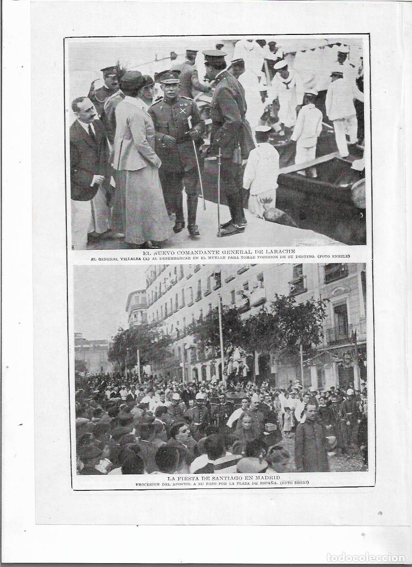 Collectionnisme: A&Ntilde;O 1915 RECORTE PRENSA MADRID FIESTA DE SANTIAGO PROCESION DEL APOSTOL SU PASO POR LA PLAZA ESPA&Ntilde;A