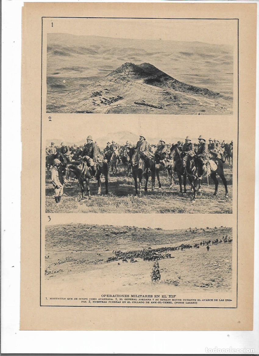 Sammelleidenschaft Papier: A&Ntilde;O 1915 PRIMERA GUERRA MUNDIAL OPERACIONES MILITARES EN EL RIF GENERAL JORDANA