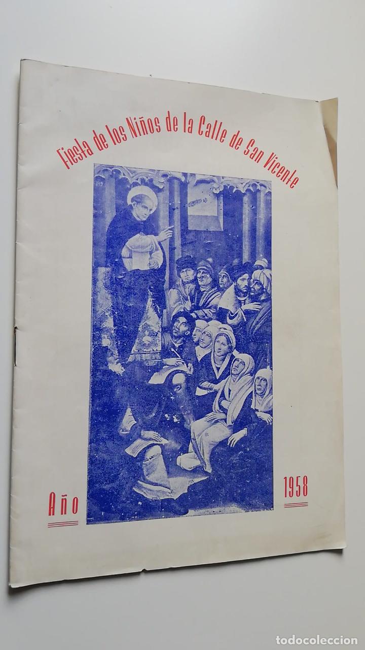 Colecionismo: ANTIGUO PROGRAMA: FIESTA DE LOS NI&Ntilde;OS DE LA CALLE SAN VICENTE VALENCIA 1958