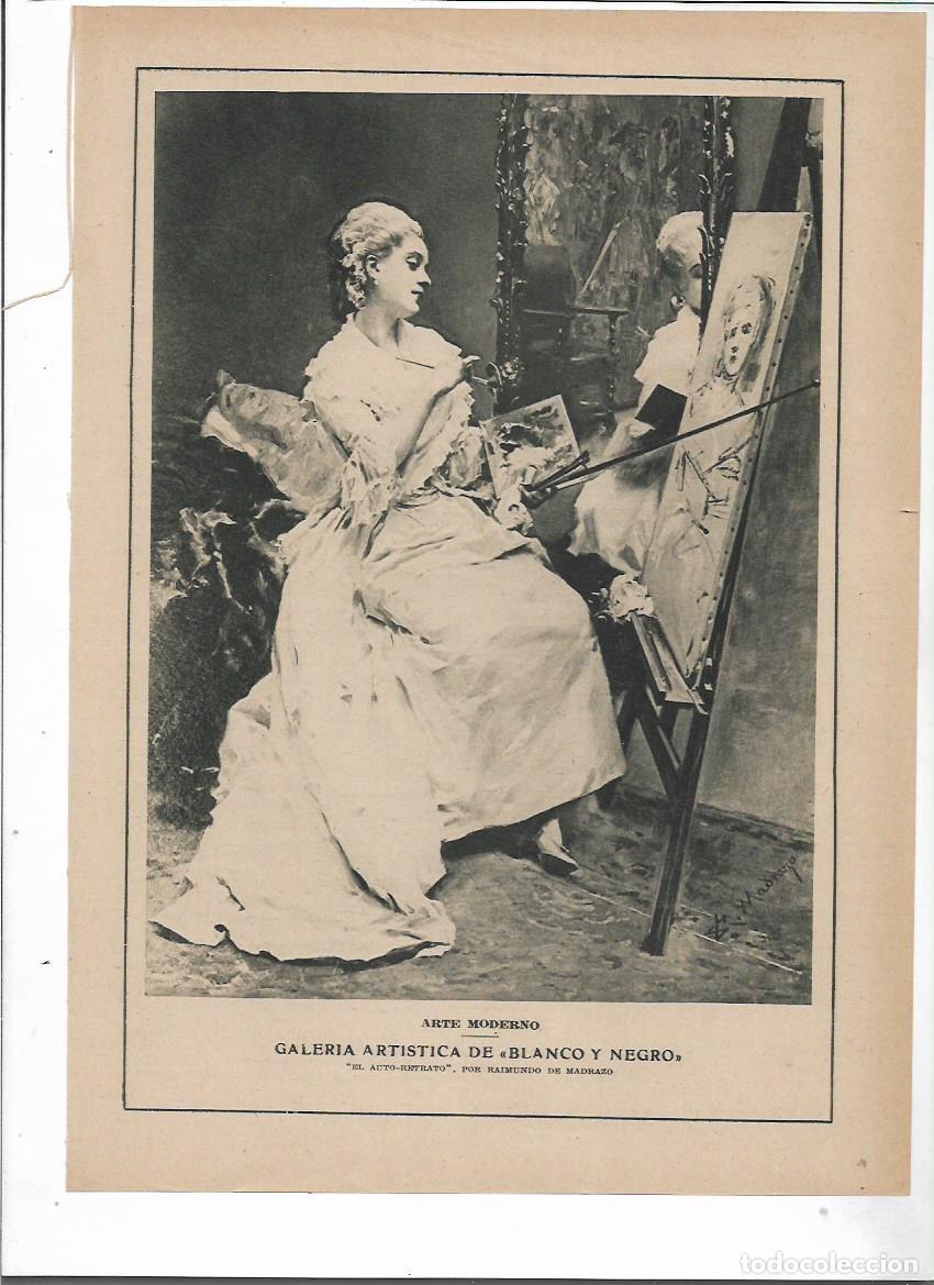 Collectionnisme: A&Ntilde;O 1915 RECORTE PRENSA ARTE MODERNO PINTURA RAIMUNDO DE MADRAZO EL AUTORETRATO