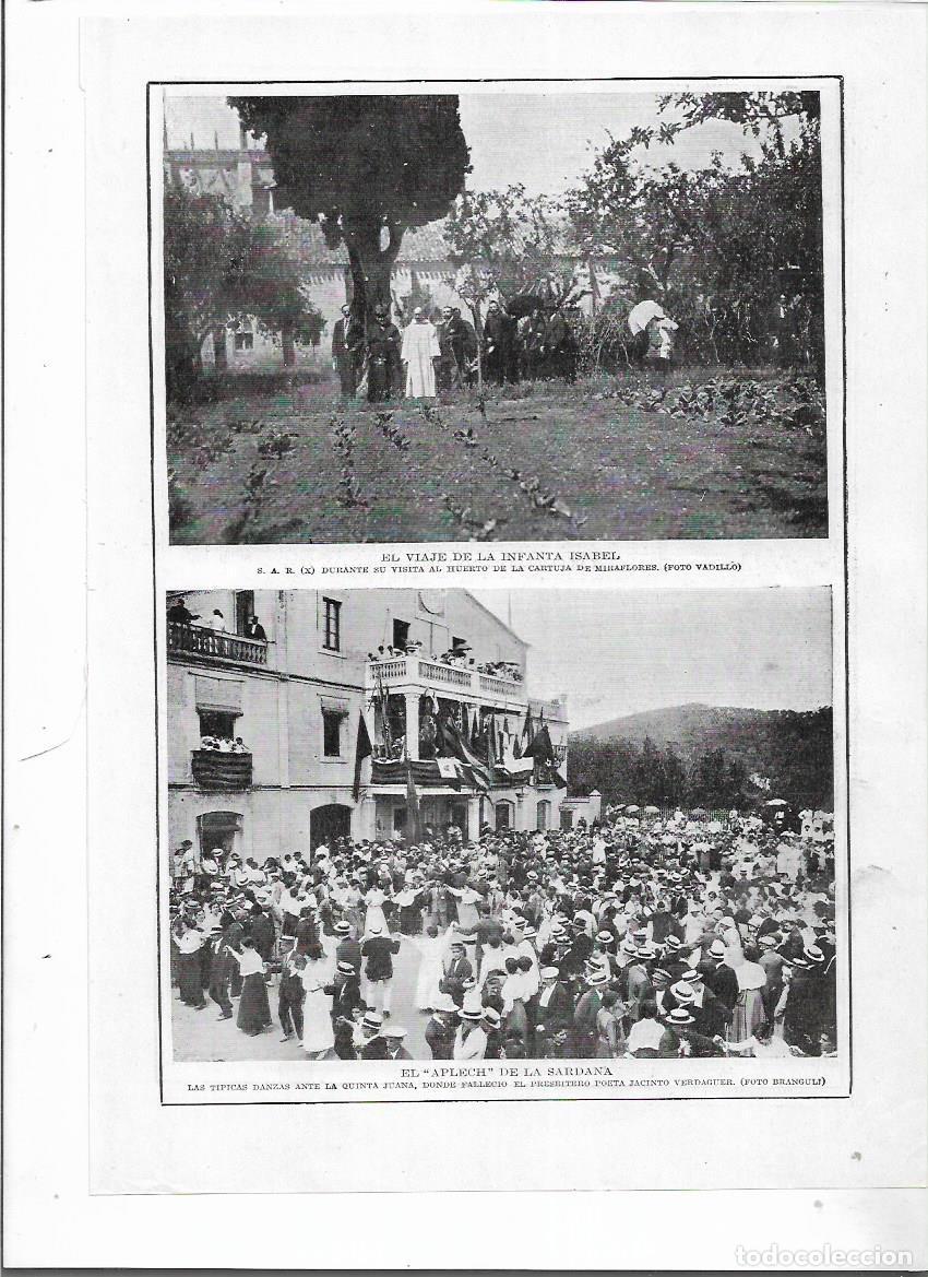 Collectionnisme: A&Ntilde;O 1915 RECORTE PRENSA APLEC SARDANA DANZAS POPULARES EN QUINTA JUANA MUERTE JACINT VERDAGUER