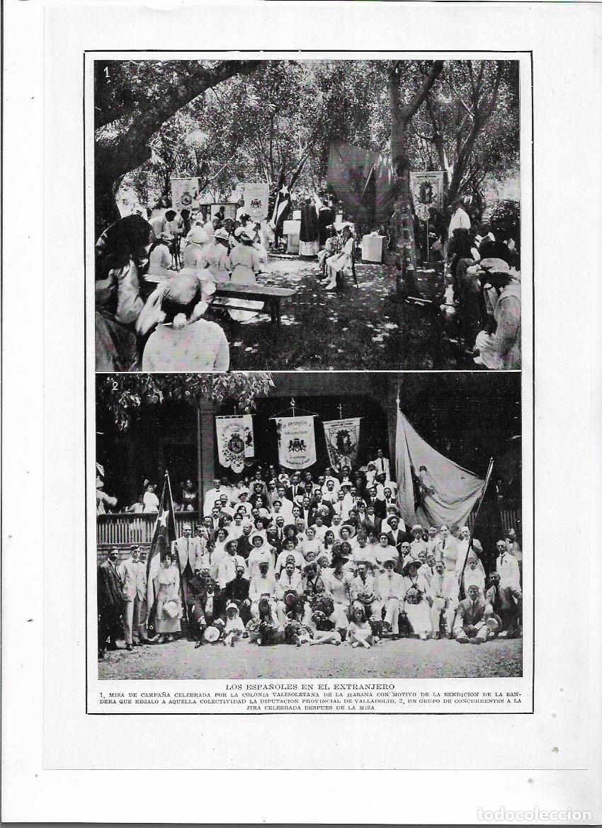 Collezionismo: A&Ntilde;O 1915 RECORTE PRENSA ESPA&Ntilde;OLES EN LA HABANA COLONIA VALLADOLID BENDICION BANDERA