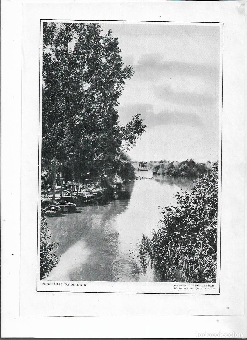 Collezionismo: A&Ntilde;O 1915 RECORTE PRENSA LAMINA FOTOGRAFIA ZEGRI PAISAJE DE SAN FERNANDO DE JARAMA MADRID