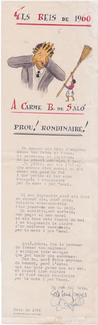 Collectionnisme: ELS REIS DE 1960 - PROU! RONDINAIRE! - (11X3,5)