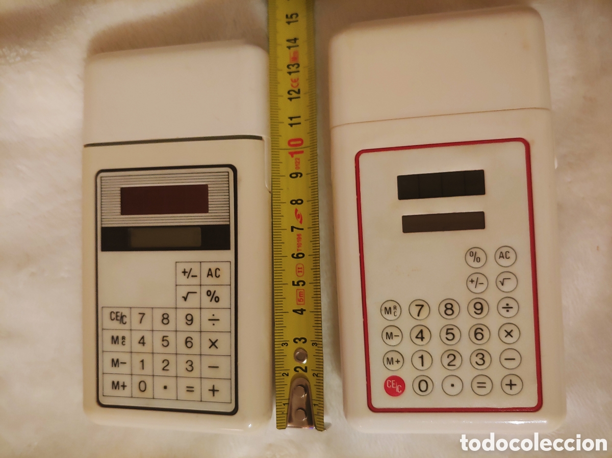 Coleccionismo: 2 antiguas calculadoras solares - Foto 3