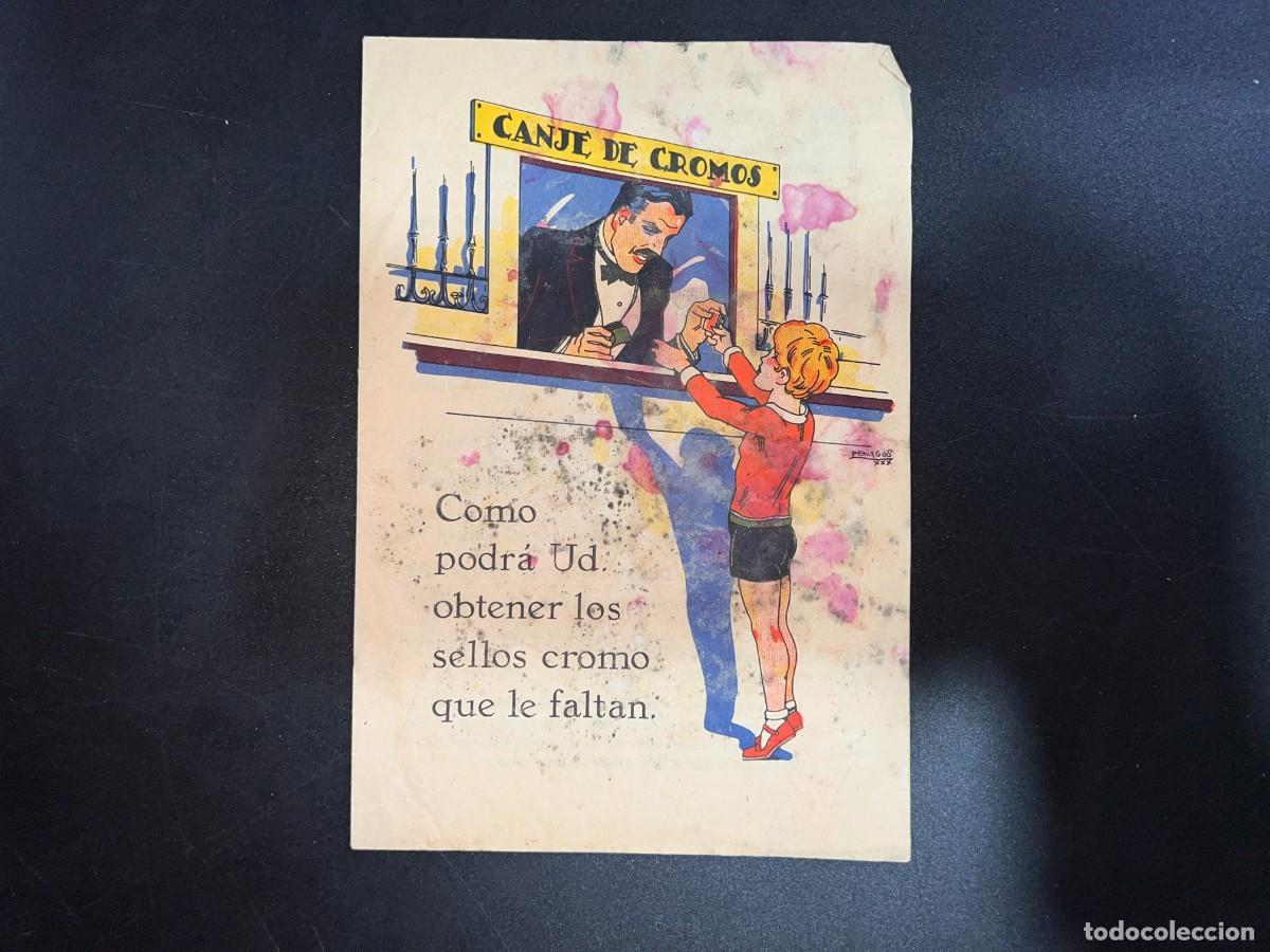 Collecting paper: CANJE DE CROMOS. SOCIEDAD NESTL&Eacute;. BARCELONA. A&Ntilde;OS 50. VER FOTOS